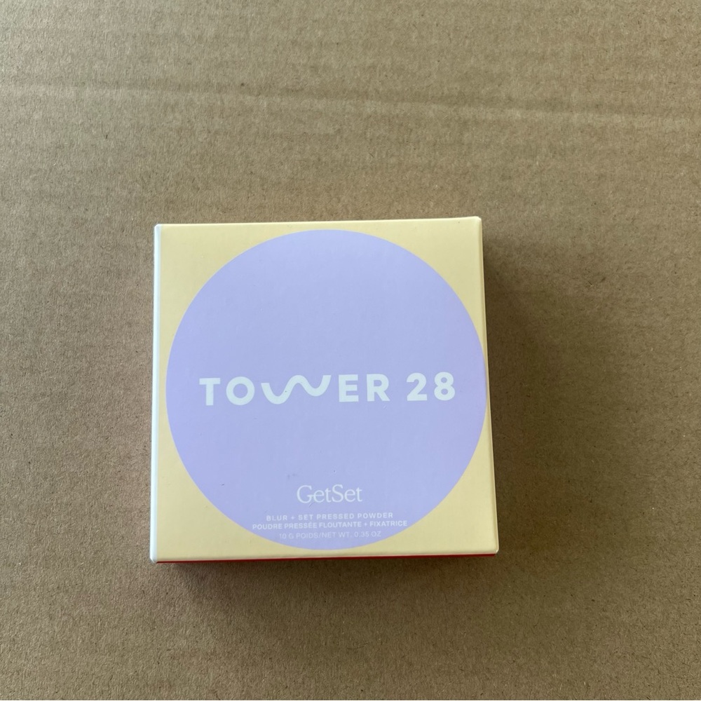 Tower 28 GetSet Blur + Set Talc-Free Pressed Setting Powder in Balboa Banana